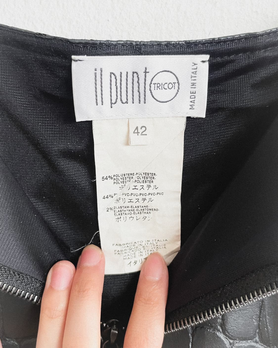 il punt tricot 크로코 패널 펜슬핏 스커트 상품이미지10