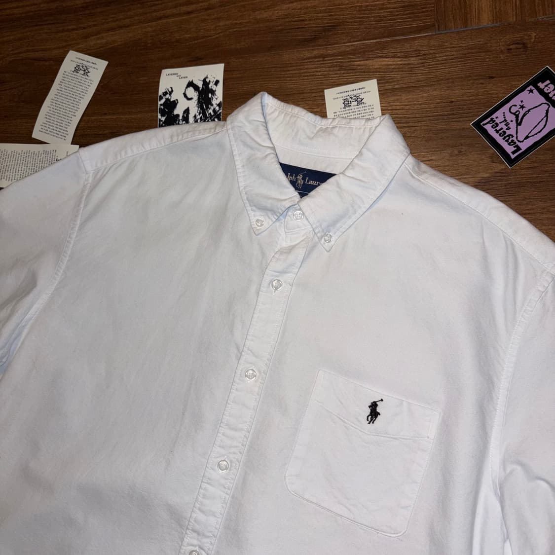 Polo ralph lauren classic white shirt 상품이미지3