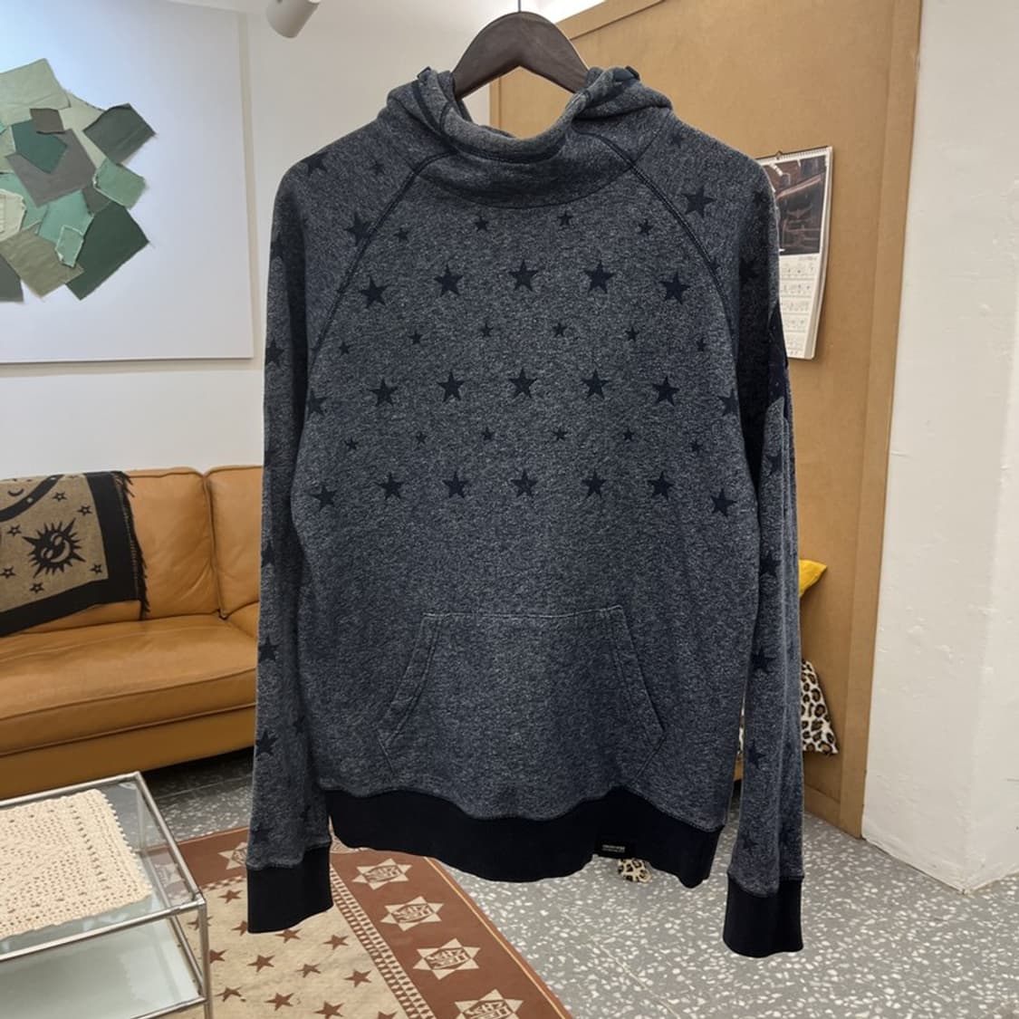 푸부 FUBU 스트릿 펑크 슈팅스타 별패턴 후드티 L C10294 상품이미지3