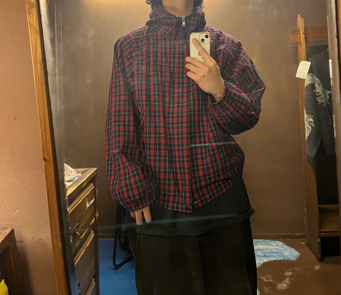 Buffalo check high-neck 2way jacket 상품이미지2