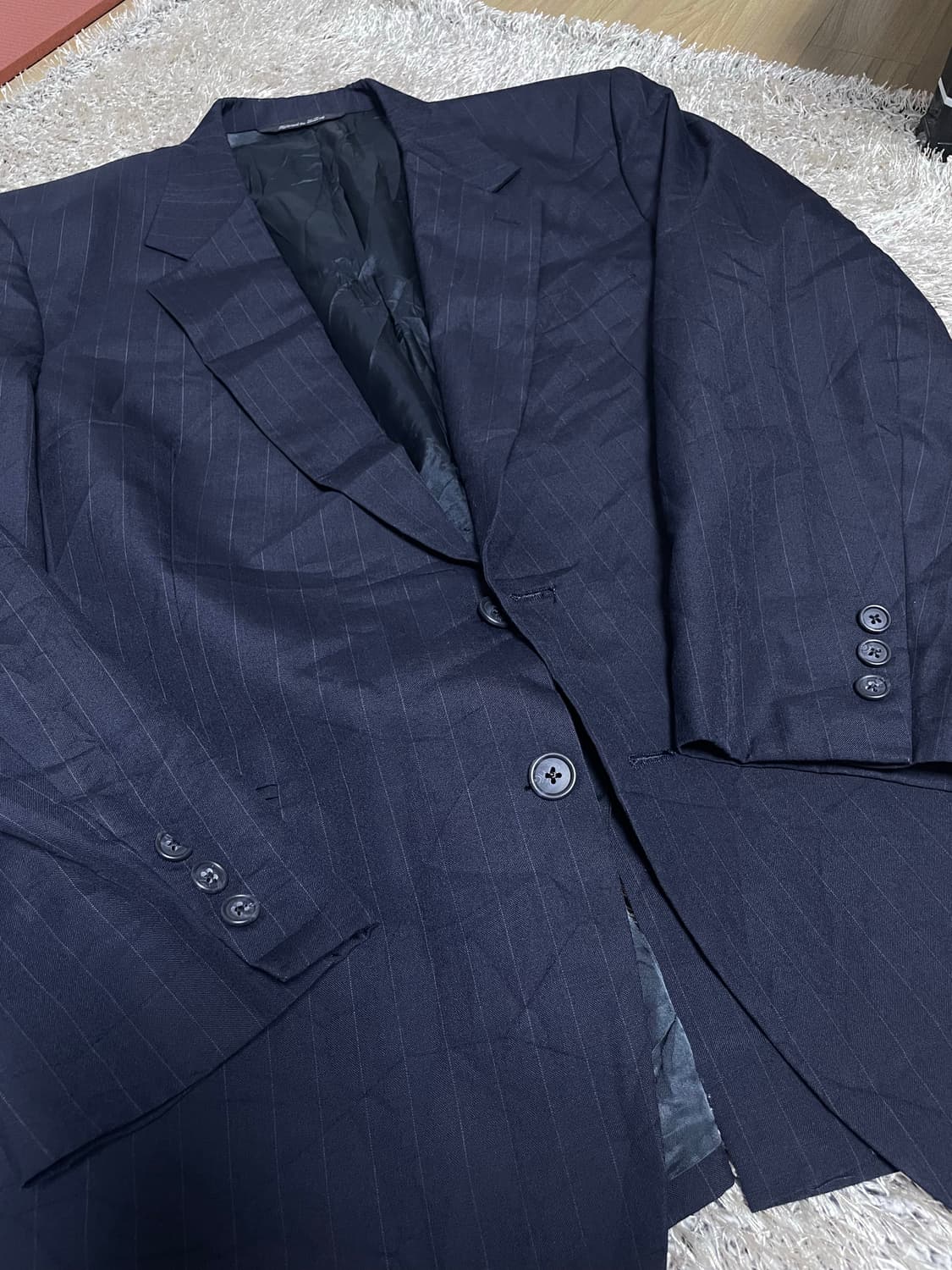 미국제 스트라이프 블레이저 사이즈 105~110 상품이미지2