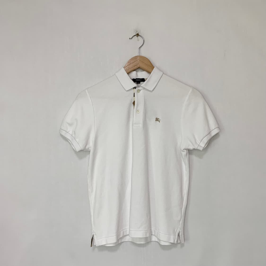 버버리 화이트 반팔 폴로티 카라 반팔 티셔츠 키즈 여성 상품이미지1