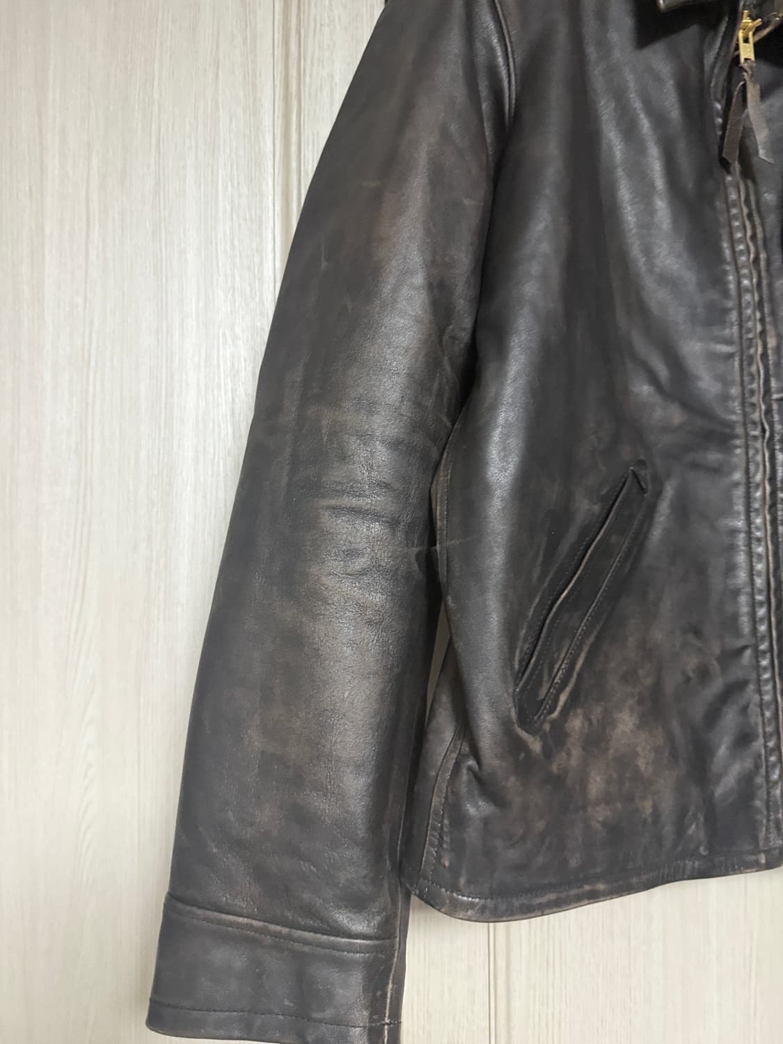 [M] RRL 뉴스보이 레더 자켓 상품이미지6