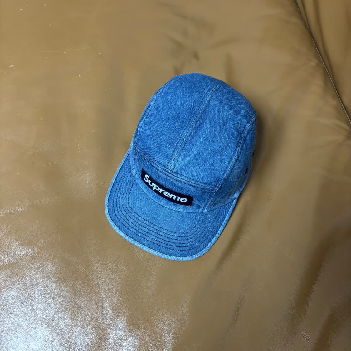 Supreme 슈프림 워시드 데님 캠프캡 모자 (Washed Denim) 상품이미지5