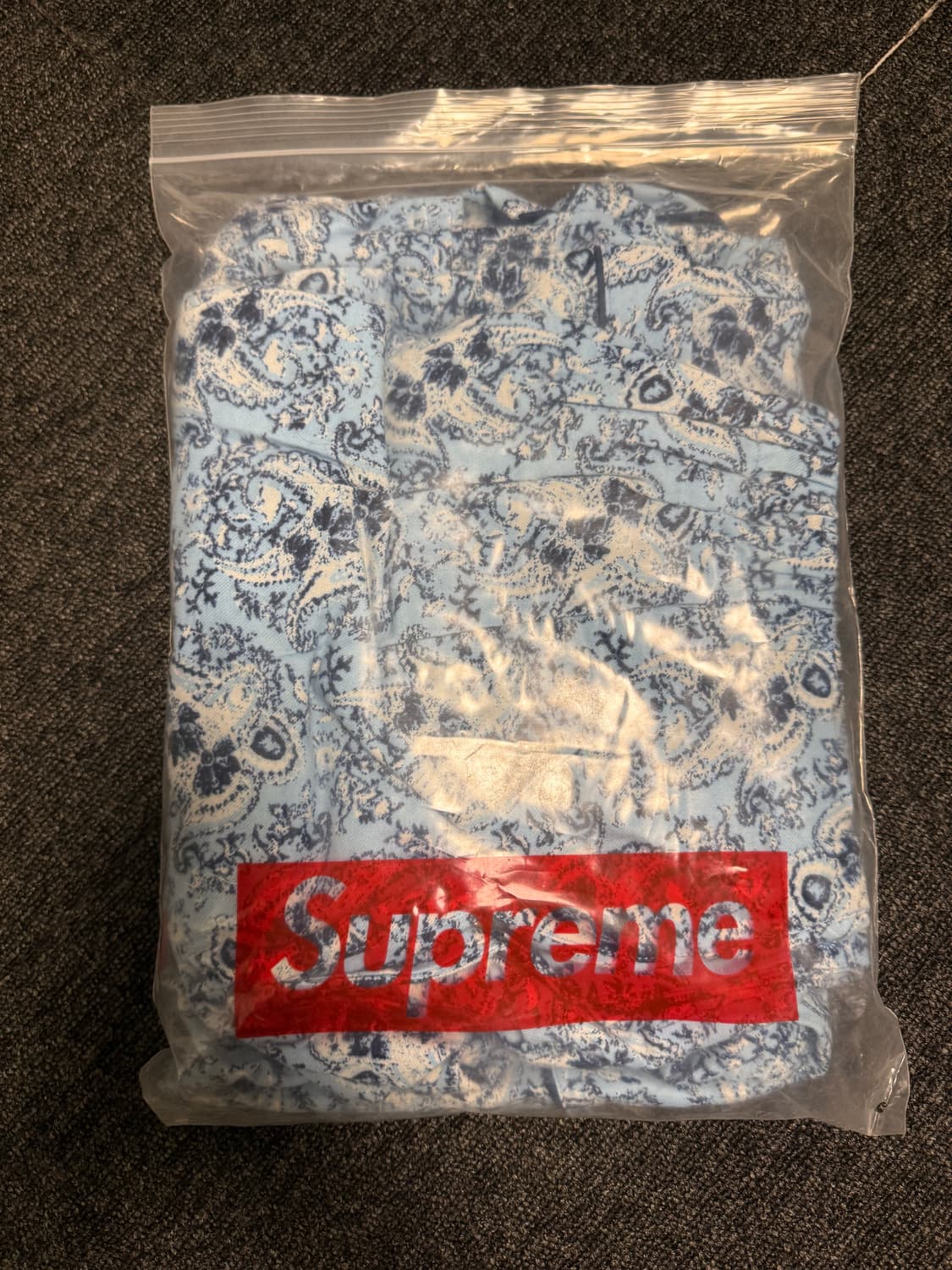 [L] 슈프림 페이즐리 플란넬 파자마 블루 상품이미지3