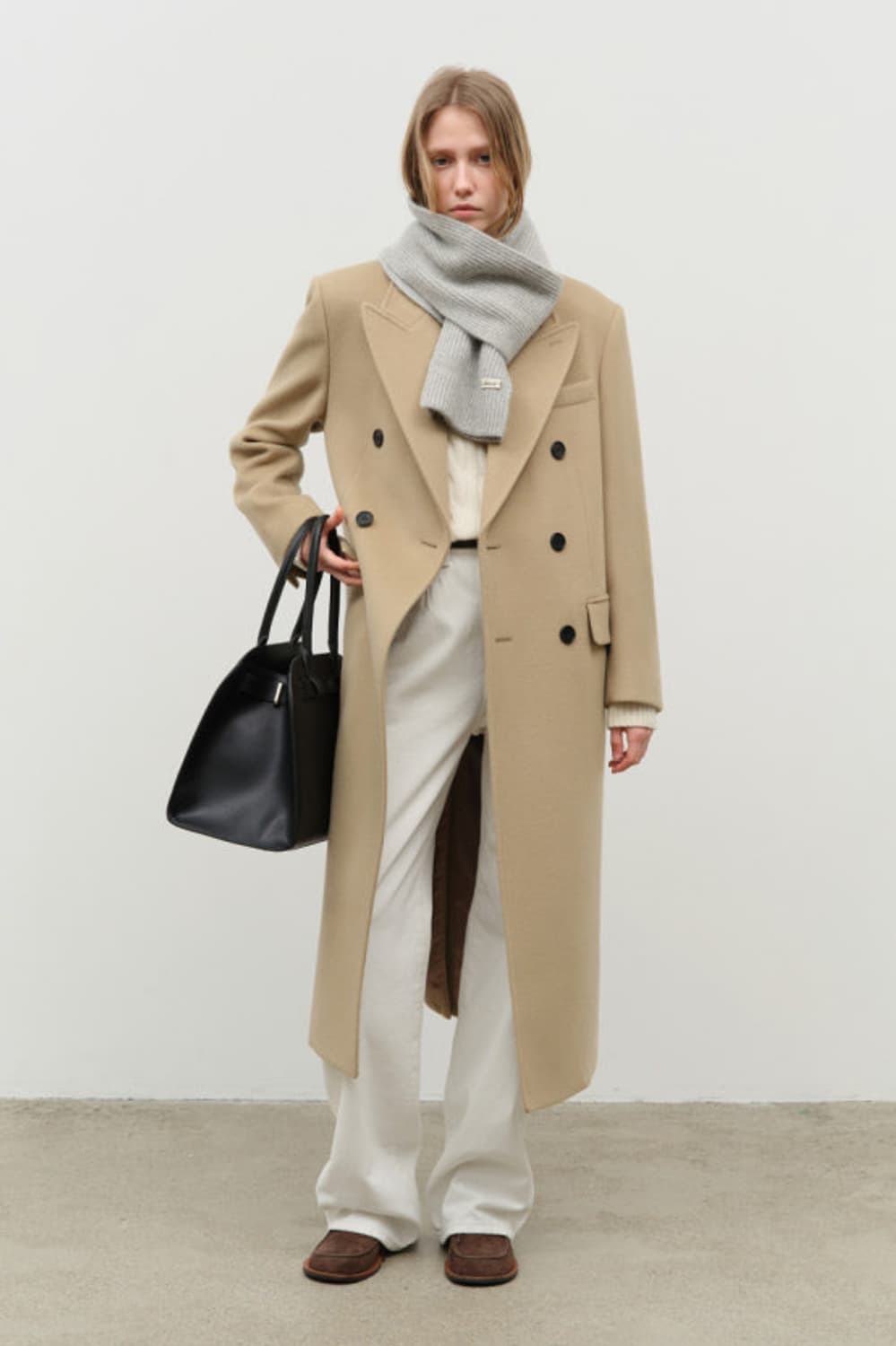 Dunst 던스트 테일러드 더블 브레스티드 울 코트 카멜 상품이미지1