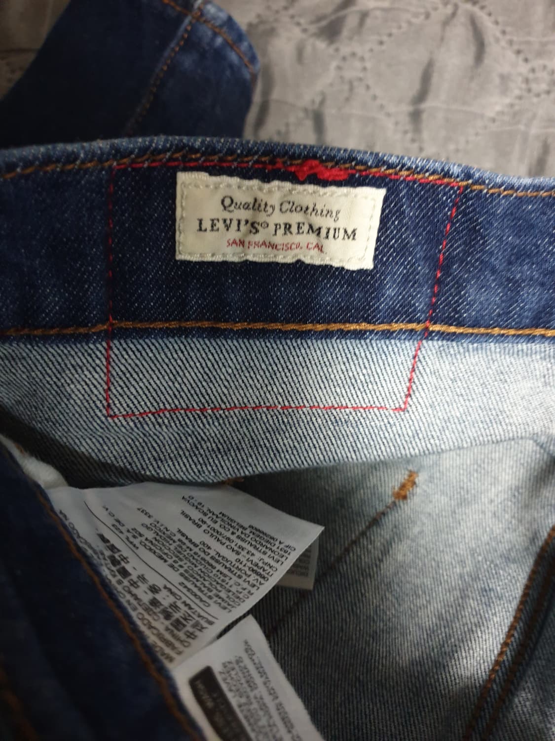 리바이스 슬림핏 엔지니어드 LEJ 502 스판 커브드 데님 팬츠 (28) 상품이미지6