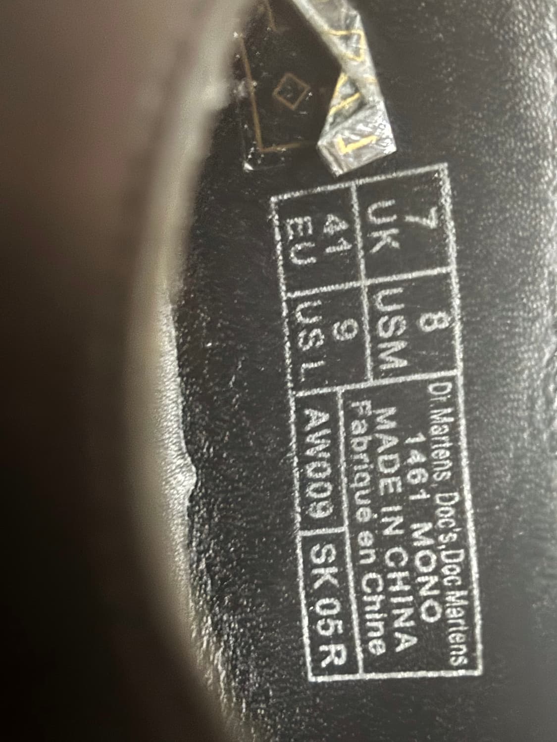 닥터마틴 1461 모노 블랙 260  상품이미지7