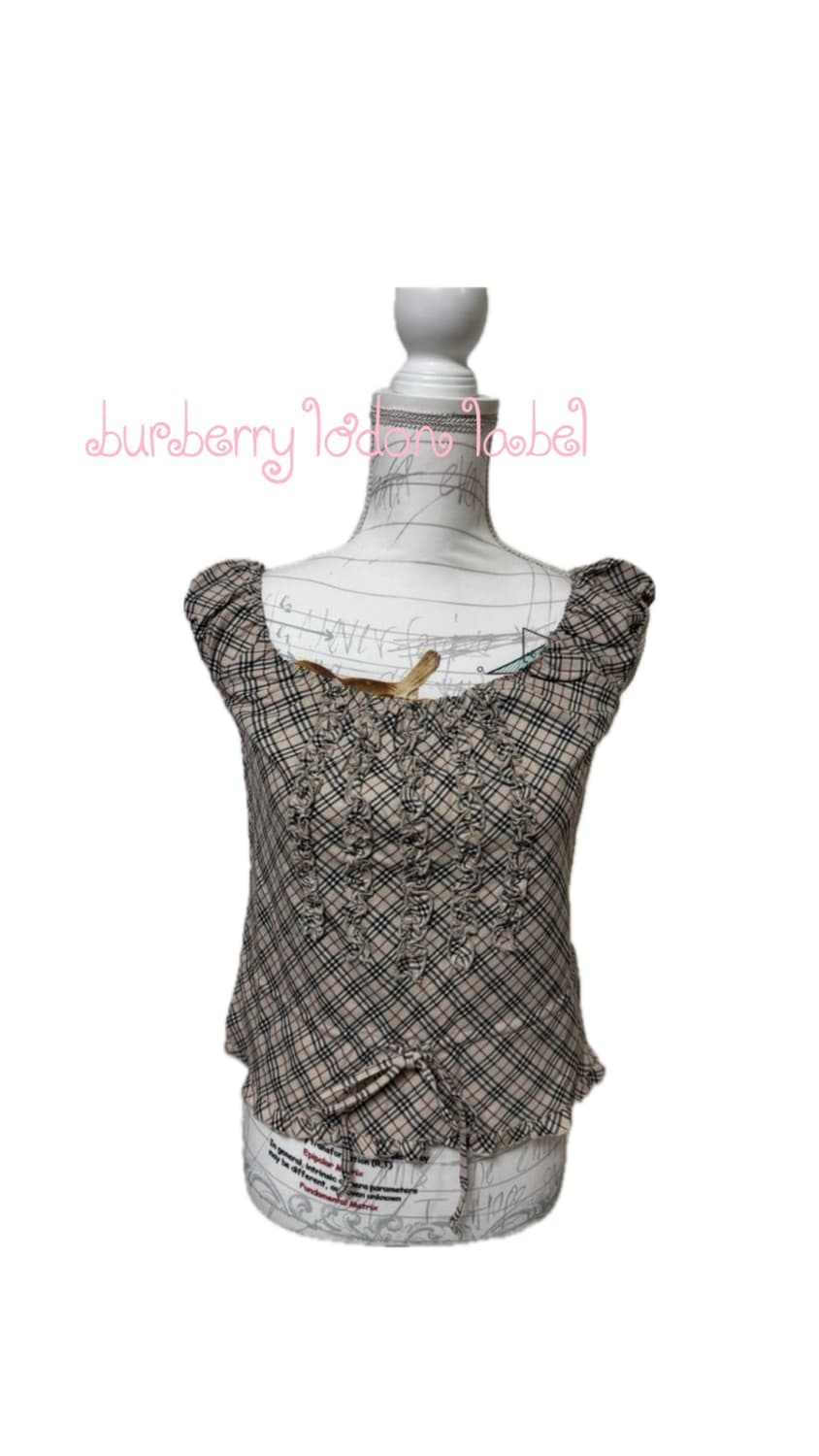 택제품) burberry london label 노바체크 나시 상품이미지1