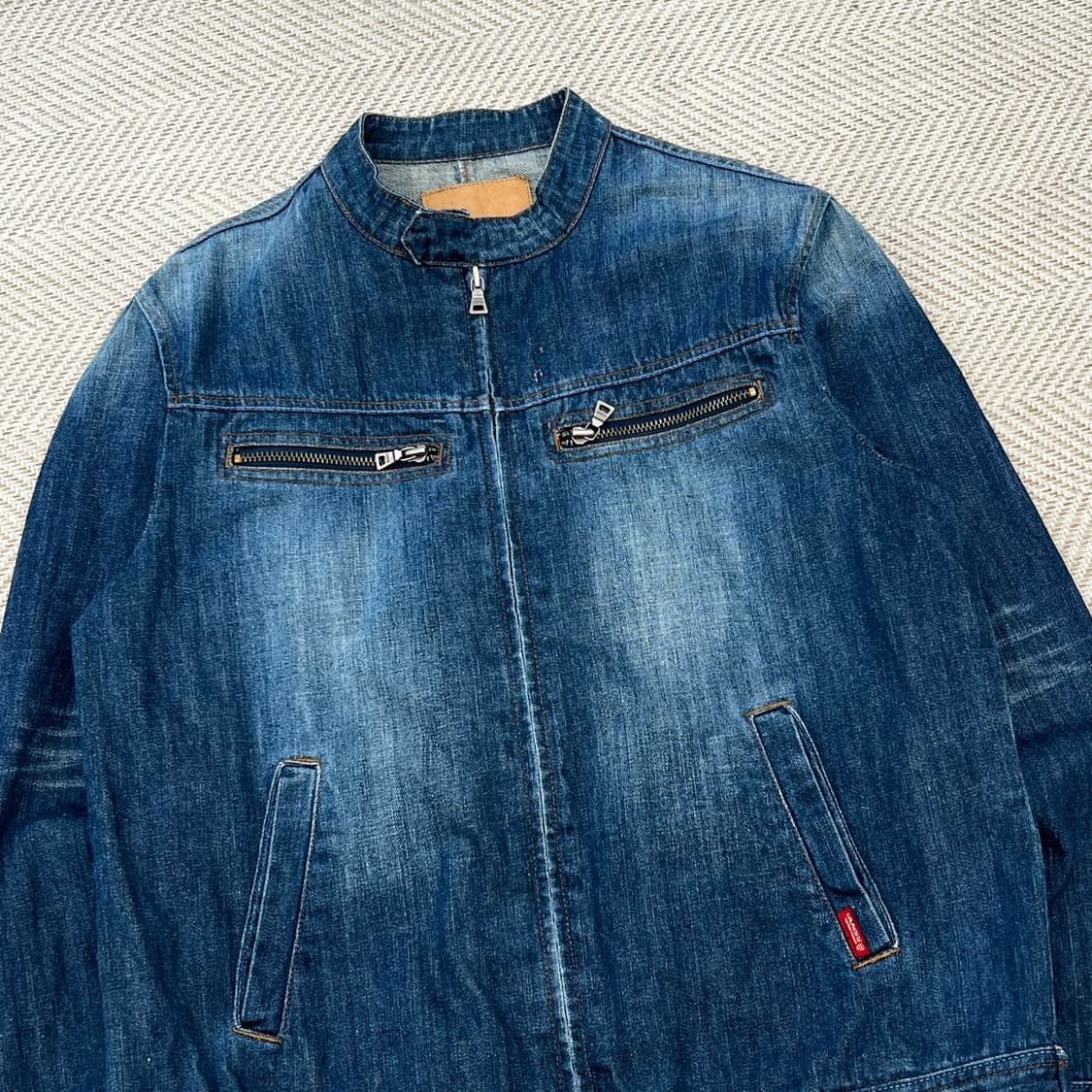 게스 데님 바이커 자켓 r3279 상품이미지3