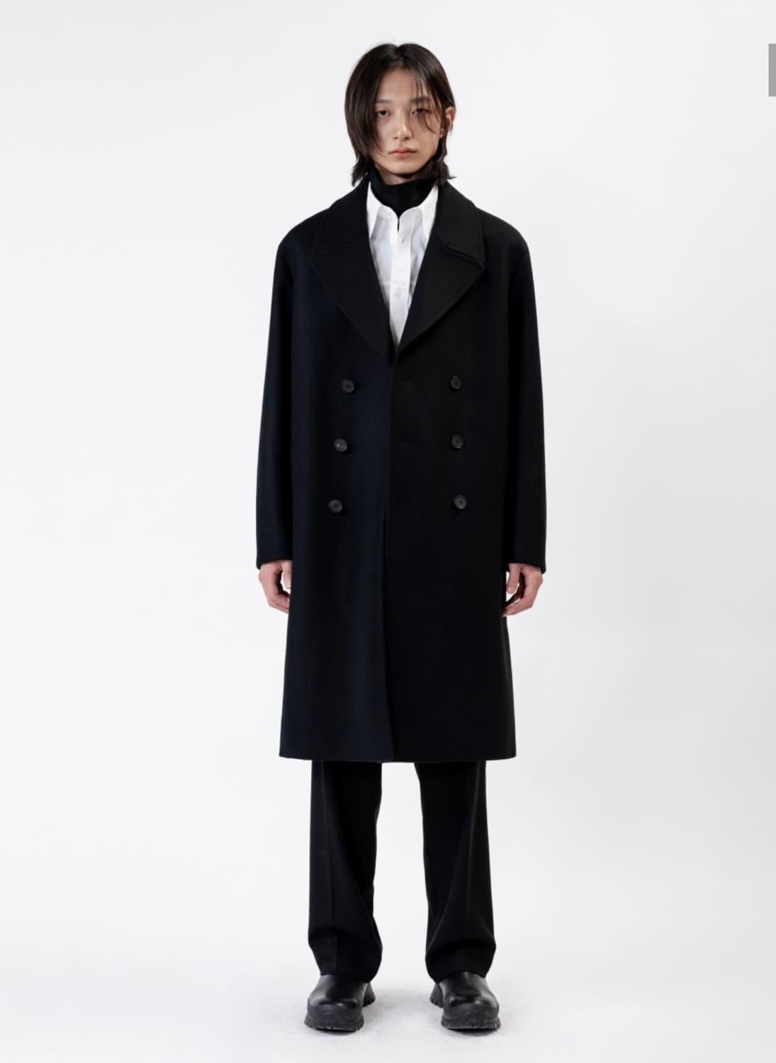 MTR 프리미엄 더블 브레스티드 코트 BLACK 상품이미지2