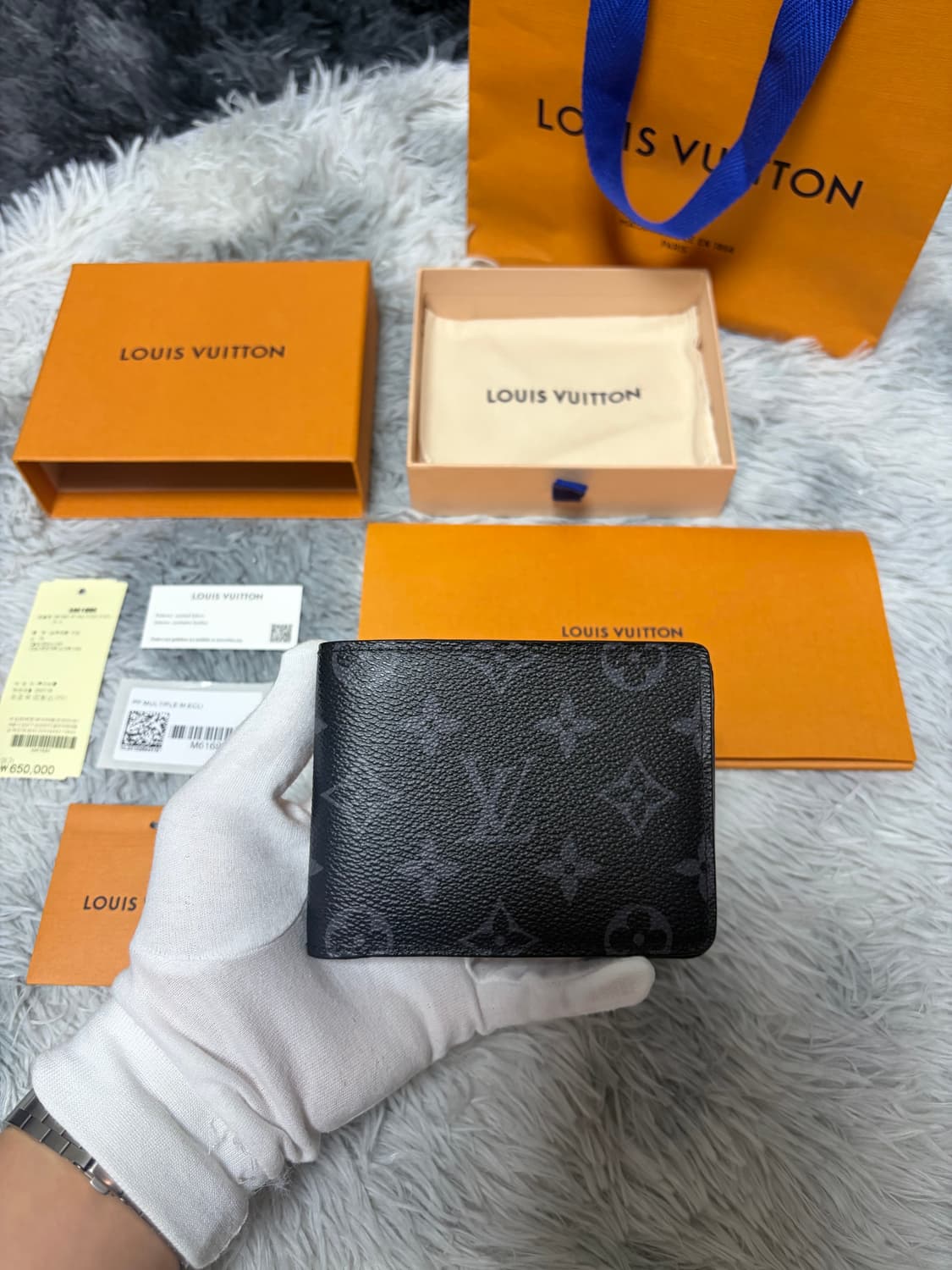 [새상품급/풀구성]루이비통 모노그램 이클립스 반지갑 상품이미지1