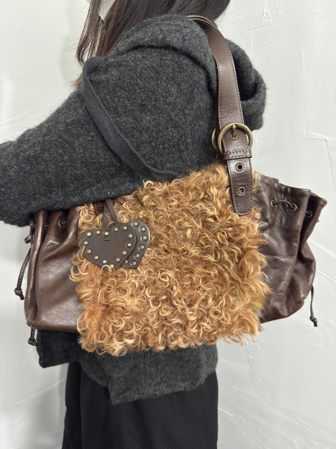 roberta gandolfi genuine fur&leather bag 상품이미지5