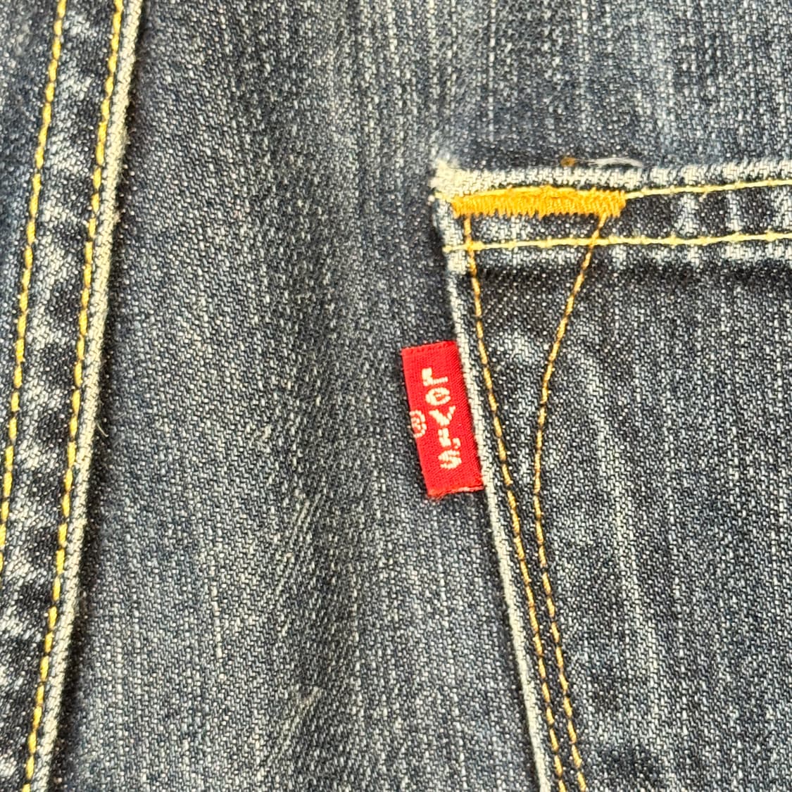 36inch) 리바이스 523 진청 스트레이트 핏 데님 청바지 상품이미지4