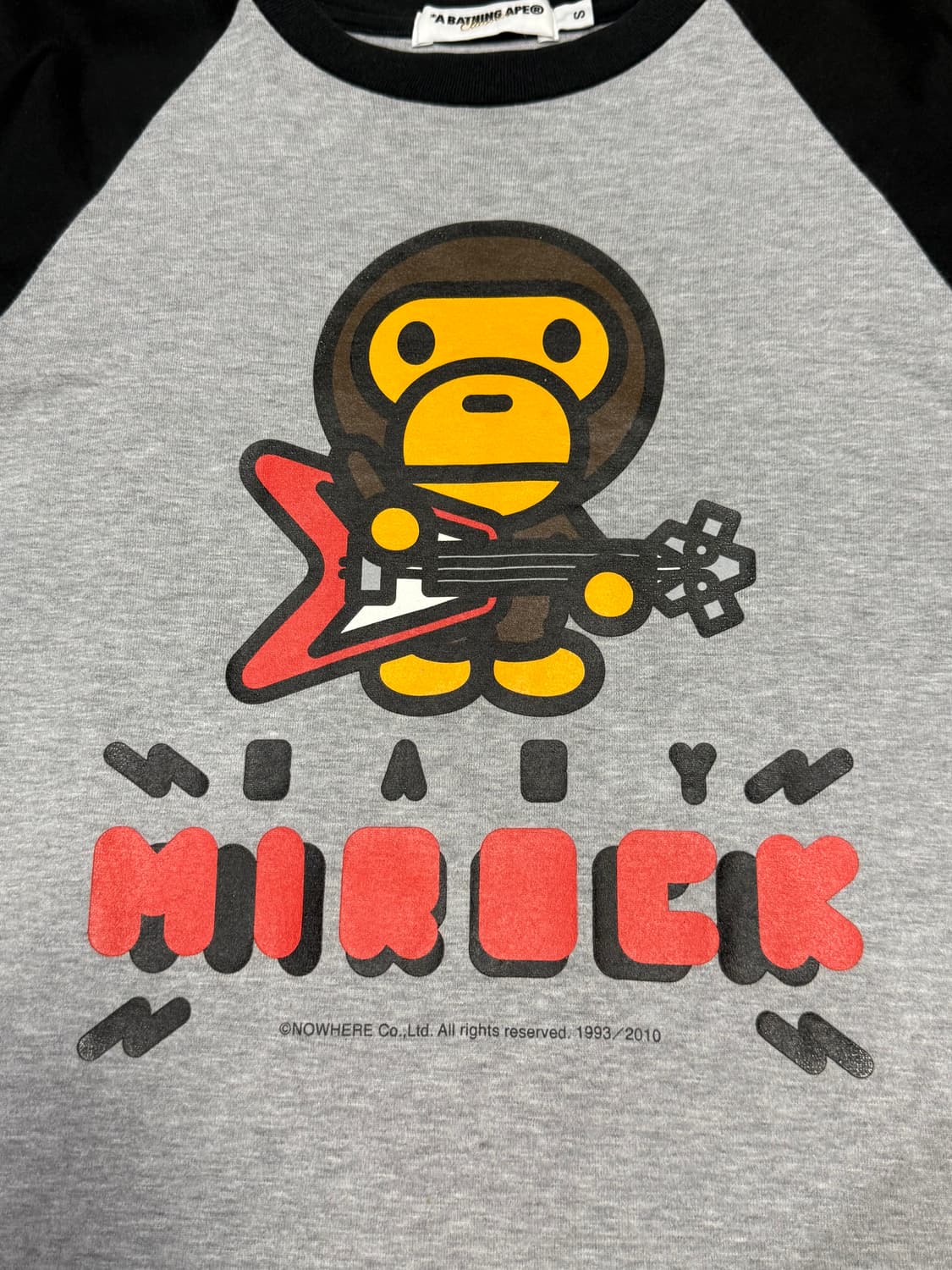 2010 베이프 아카이브 락스타 베이비 마일로 7부 롱슬리브 티셔츠 상품이미지3