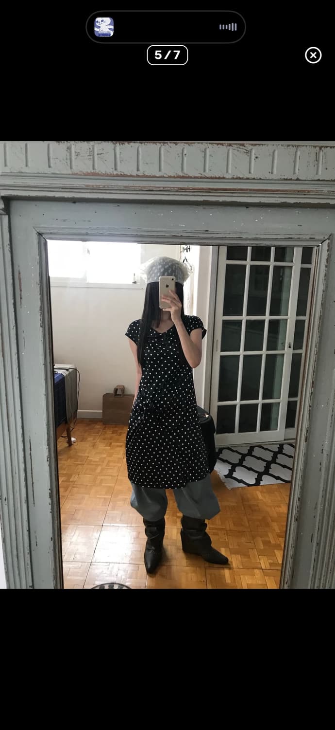 vintage dot pattern one-piece 상품이미지5