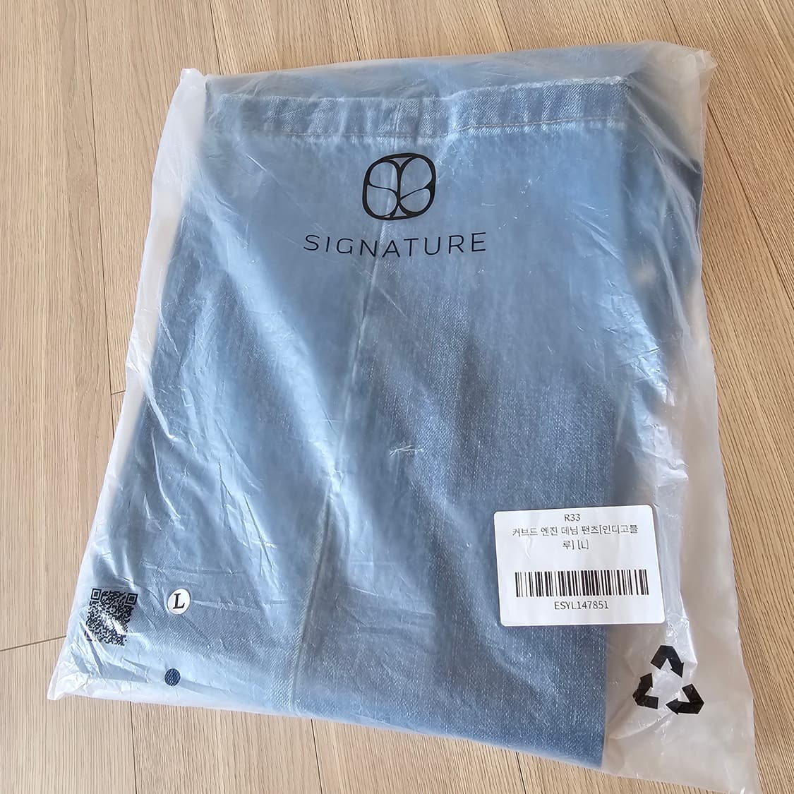 L 새제품) 시그니처 커브드 엔진 데님 팬츠 청바지 인디고블루 31 32 상품이미지6