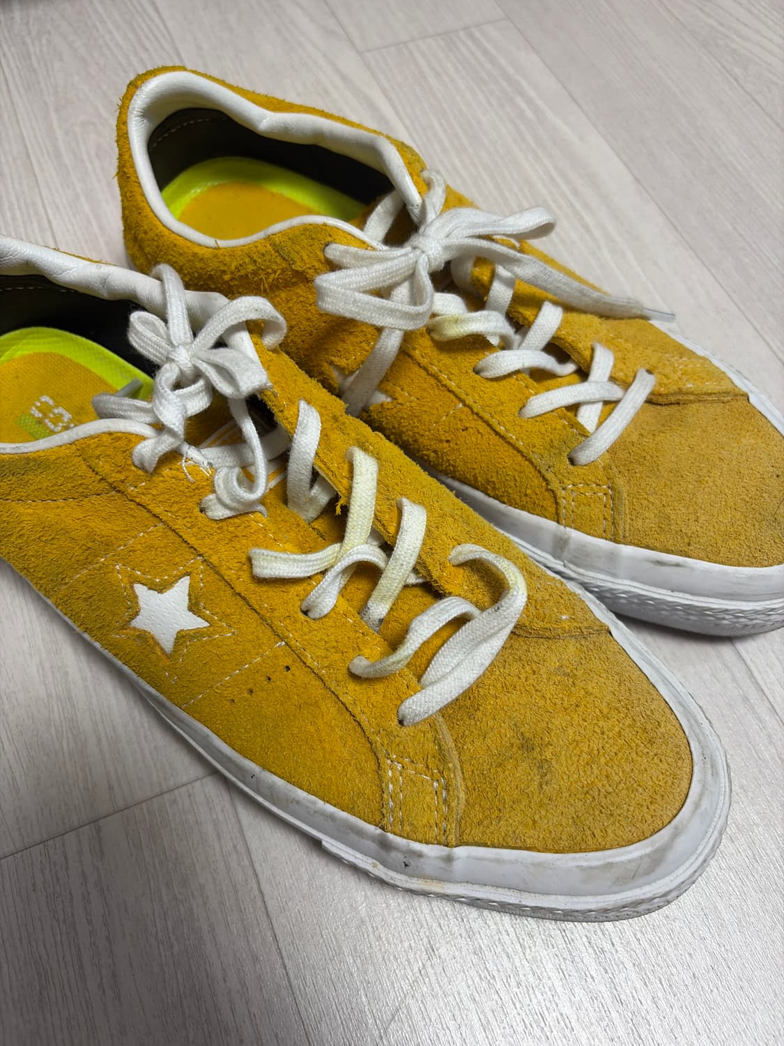 컨버스 원스타 빈티지 옐로우 화이트(250) 상품이미지2