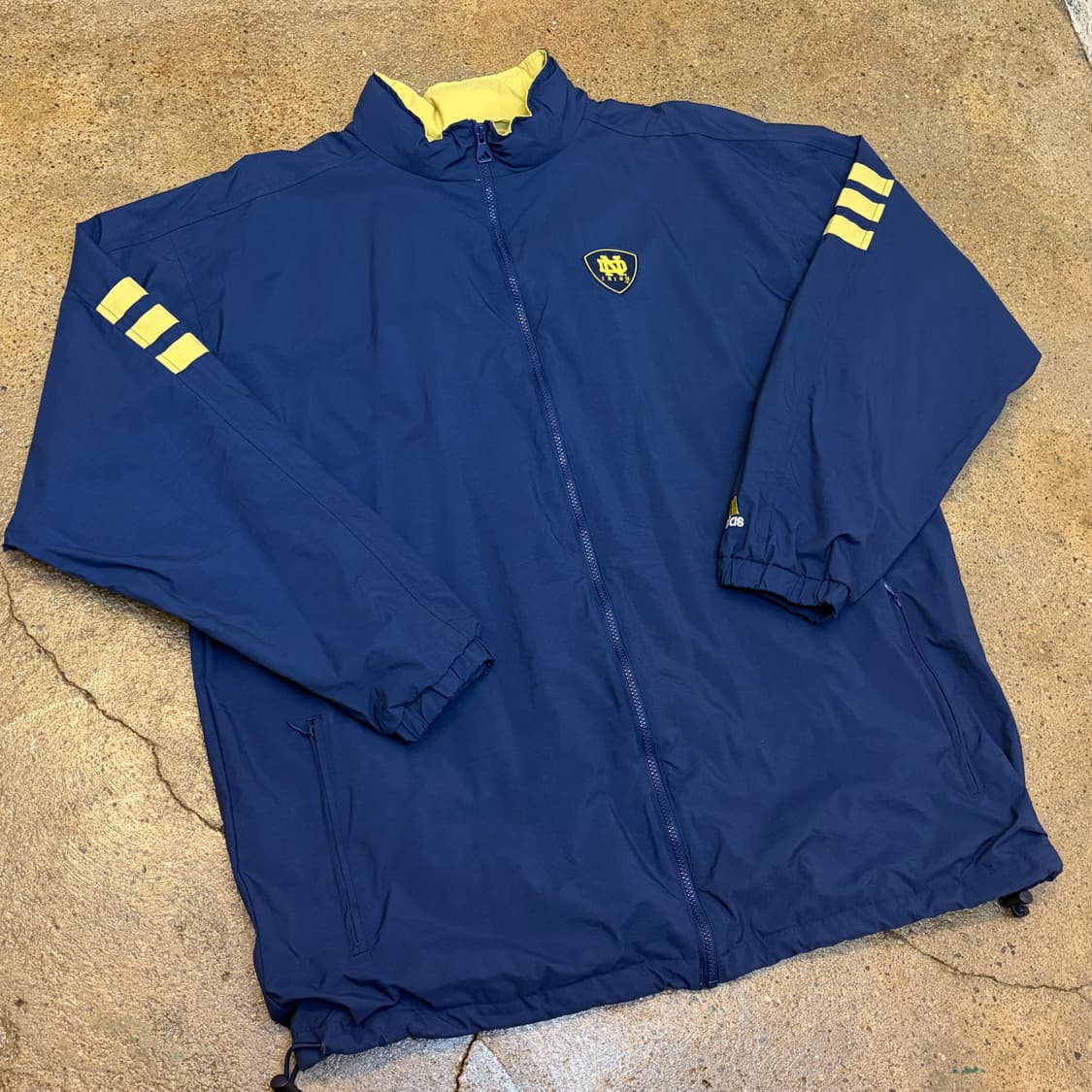 새상품급 레어 90s USA 빈티지 아디다스 노틀담 바람막이 상품이미지1