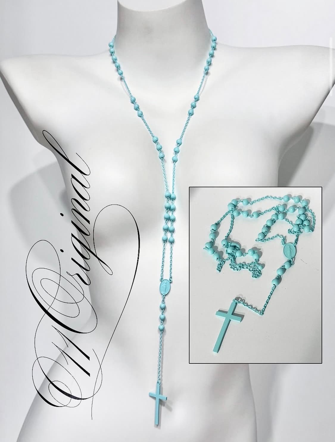 Mint Rosary Necklace 상품이미지1