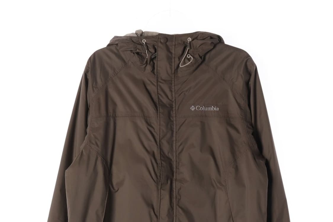 컬럼비아 빈티지 브라운 후드 바람막이 자켓 S 상품이미지4
