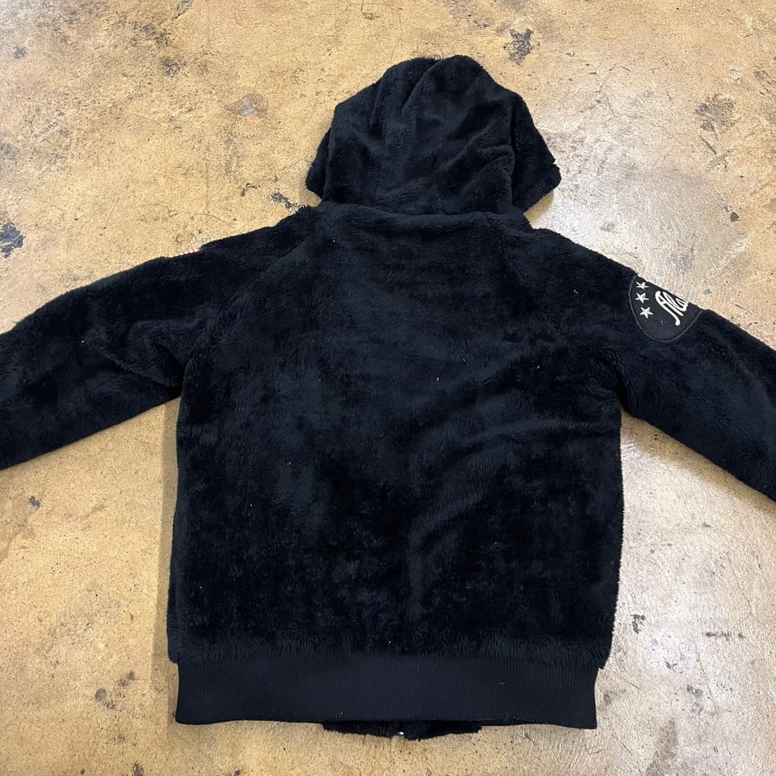 [정품/S] 엑스톤즈 후리스 후드 블랙 b17 상품이미지4