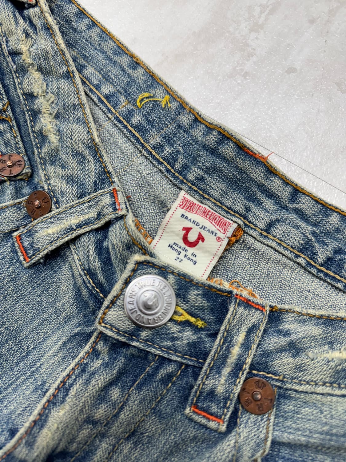 •True Religion 플라워 & 머쉬룸 패치 부츠컷 데님 상품이미지5