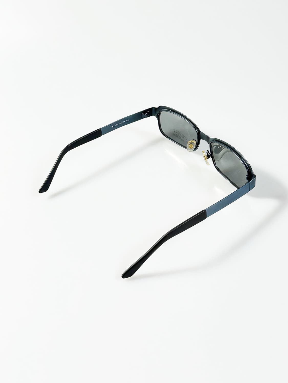 90s REGENCY 블루 메탈릭 스퀘어 빈티지 선글라스 상품이미지4