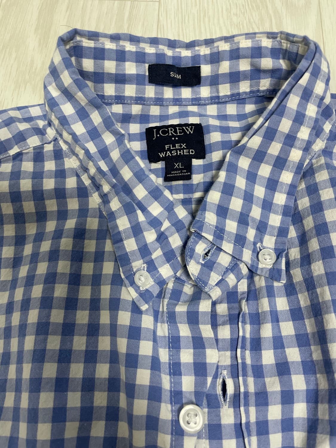 jcrew 제이크루 워시드 깅엄셔츠 XL 100-105 상품이미지2