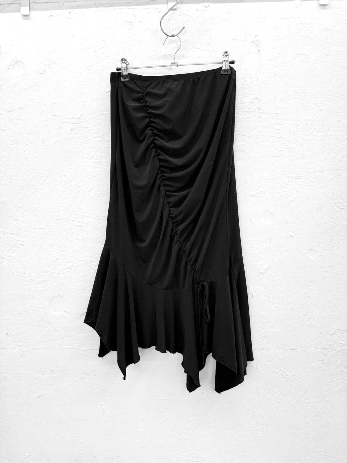 mea by demal 비대칭 셔링 스커트 상품이미지1