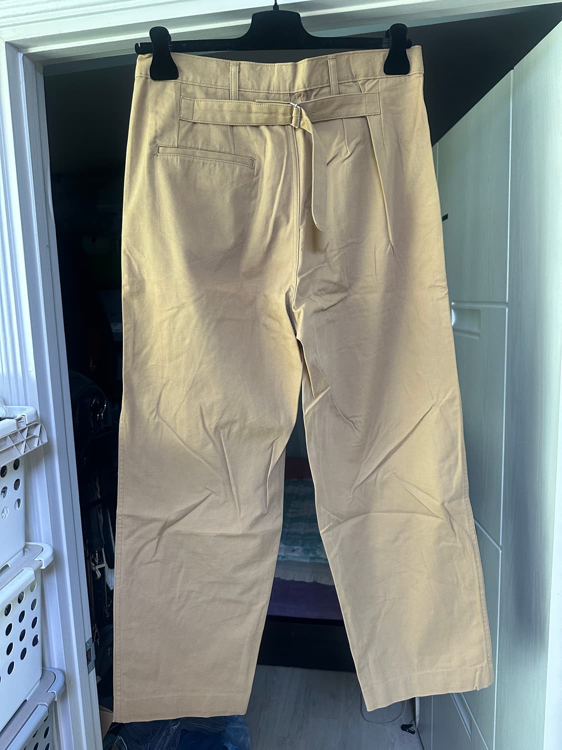 [3] 타일레 베이지 신치백 트라우저 상품이미지3