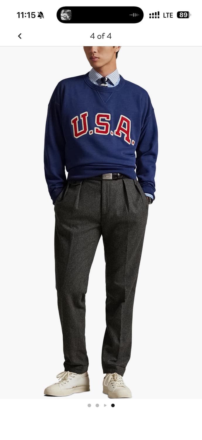 폴로 랄프로렌 USA 맨투맨 네이비 사이즈 스몰 새상품 정품 상품이미지3