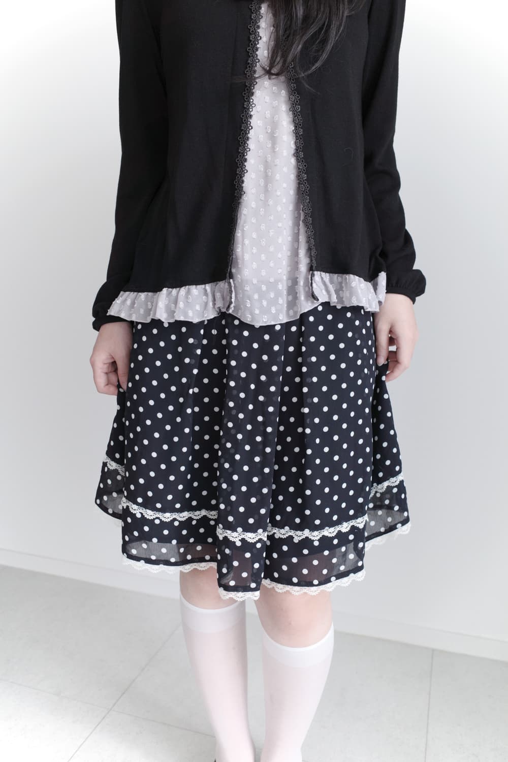 dot ribbon skirt  상품이미지8
