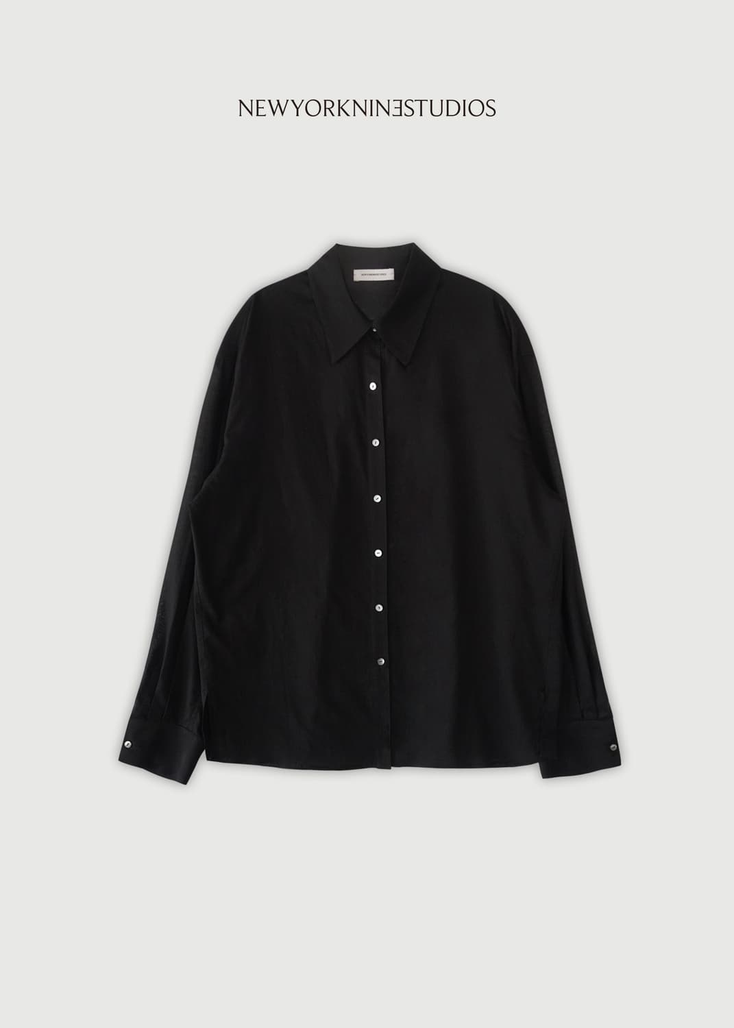 뉴욕나인 THE AQUA SHIRTS BLACK 상품이미지10