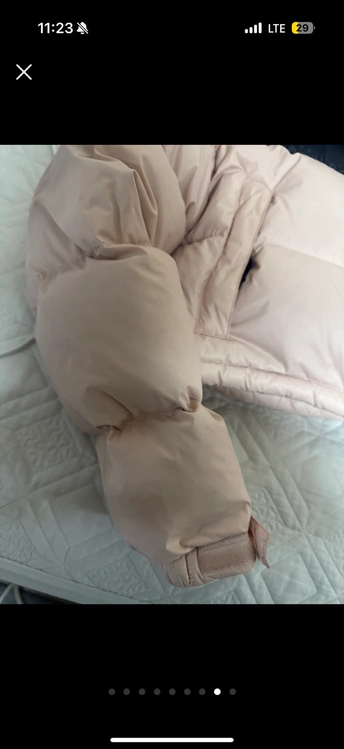 노스페이스 눕시 숏패딩 xs 모스핑크  상품이미지7