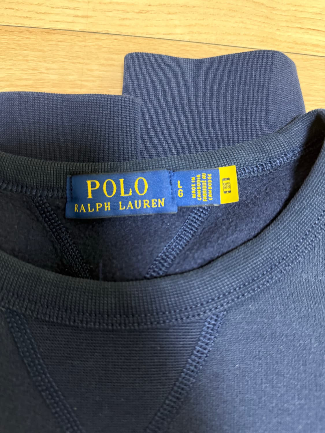 폴로 랄프로렌 플리스 크루넥 스웨트 셔츠 네이비 상품이미지3