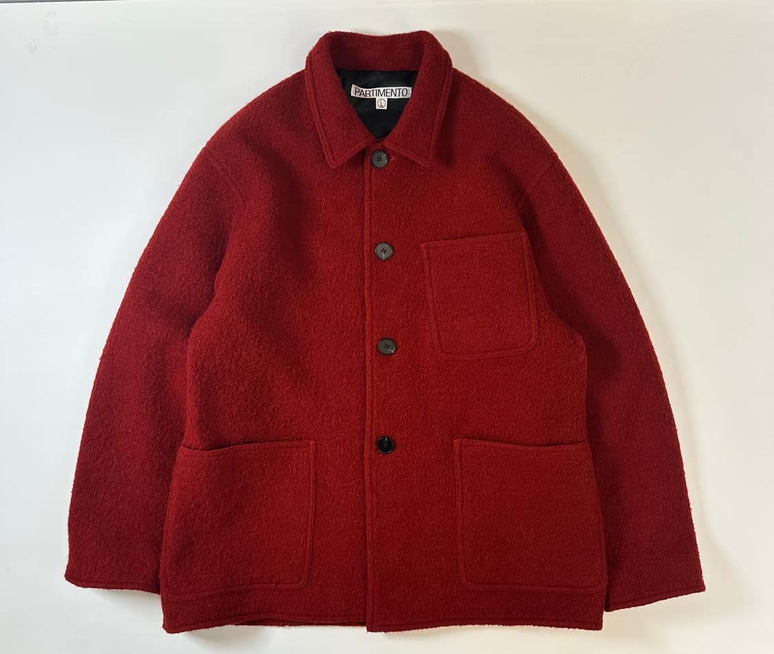 파르티멘토 컬리 울 하프코트 자켓 L 상품이미지2