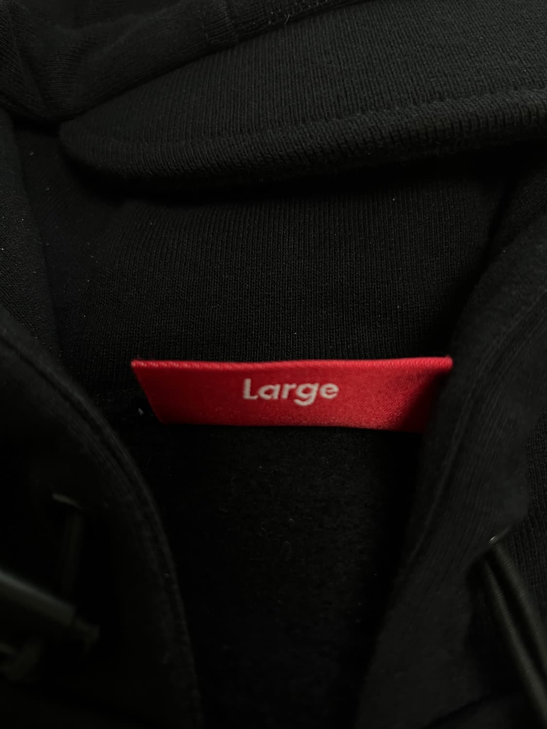 슈프림 브림 집업 후드 스웨트셔츠 블랙 L 상품이미지3