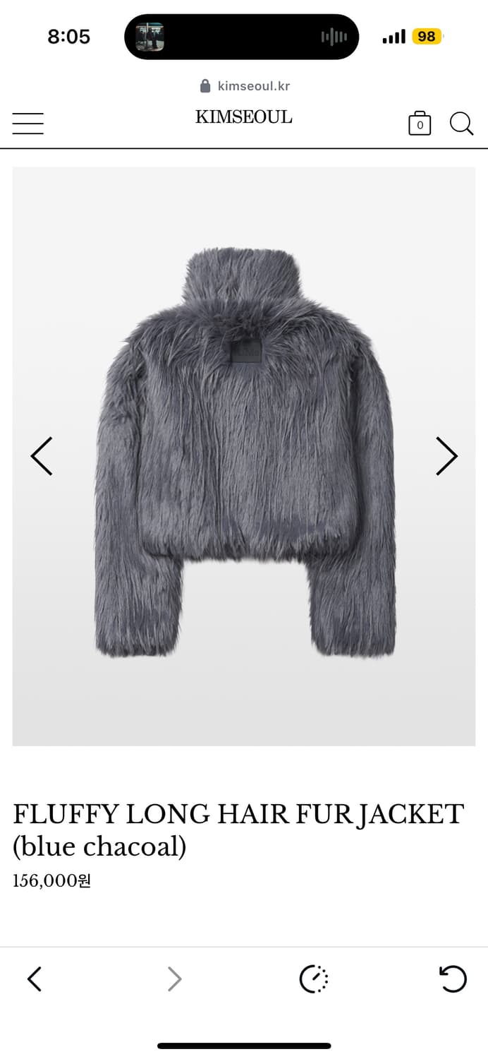 킴서울퍼자켓 블루차콜 상품이미지2