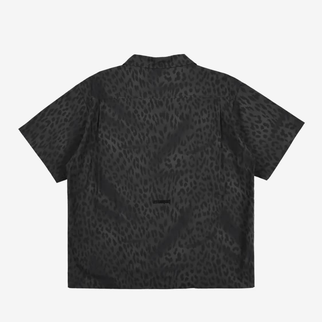 이알에스코 C.H.O 레오파드 크롭 셔츠_챠콜 상품이미지2