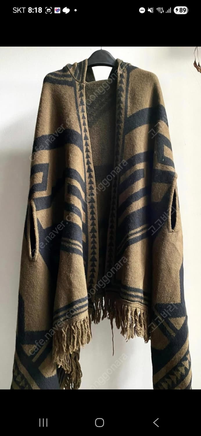 타임 니트 프린지 케이프 상품이미지3