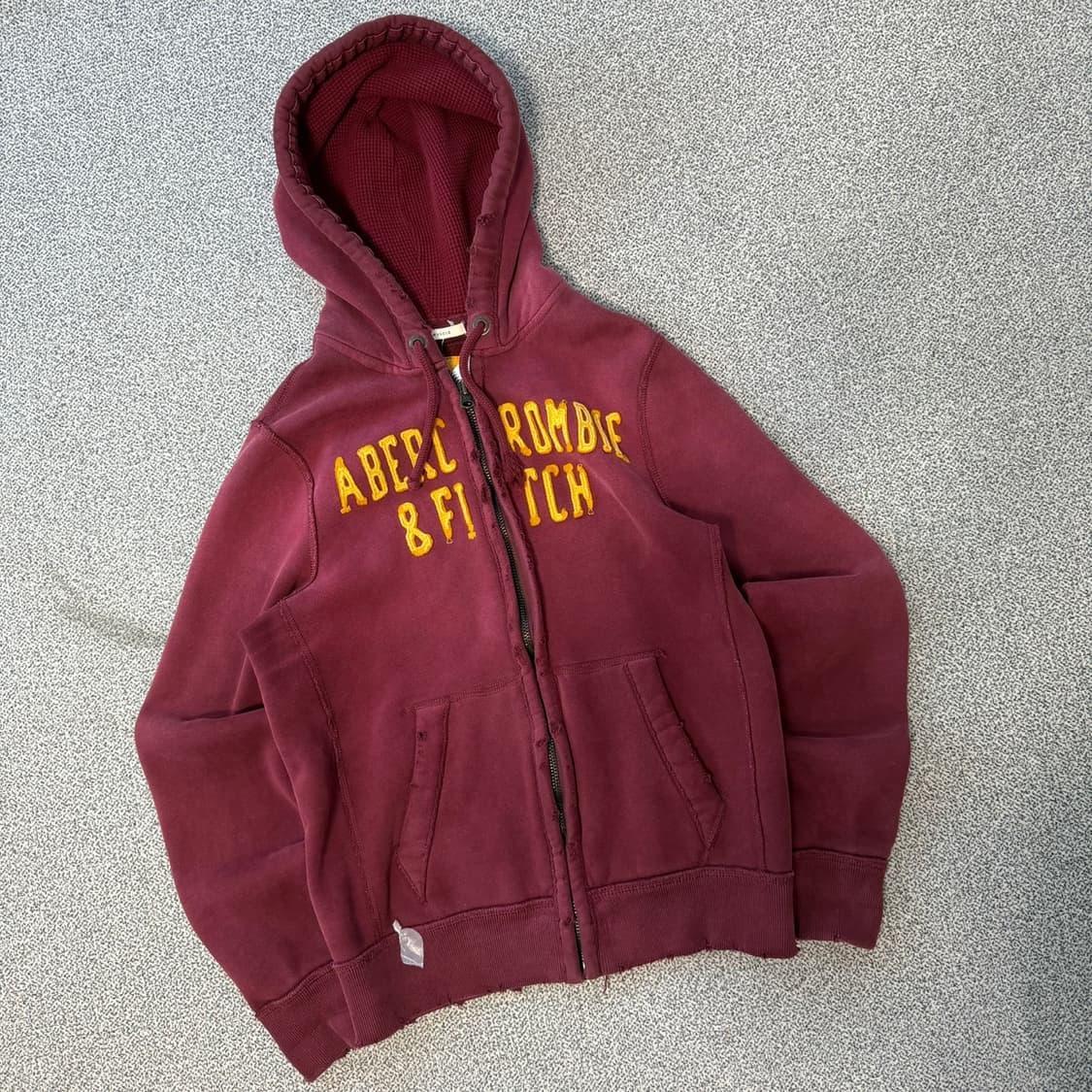 아베크롬비 버건디 후드집업 상품이미지1