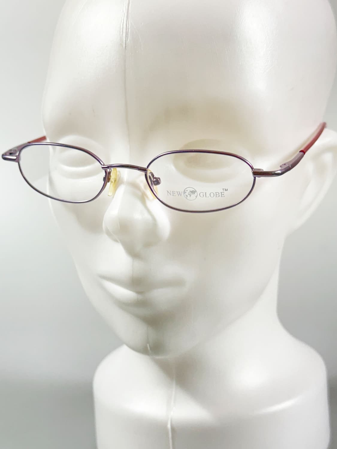 90s NEW GLOBE 라이트퍼플 슬림 오벌 빈티지 안경 상품이미지8