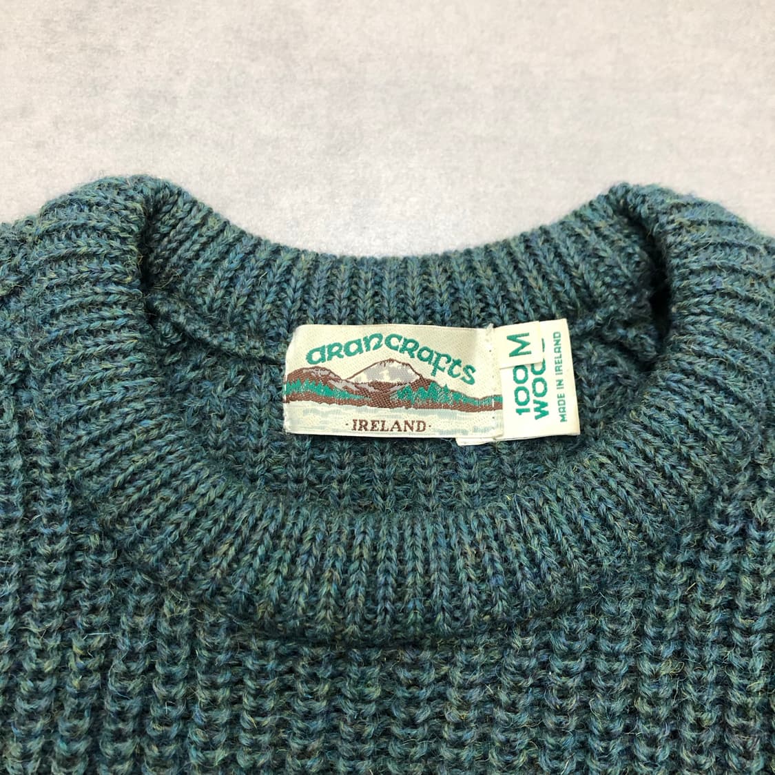 아란크래프트 아일랜드 헤비 울100 피셔맨 니트 스웨터 M 상품이미지2