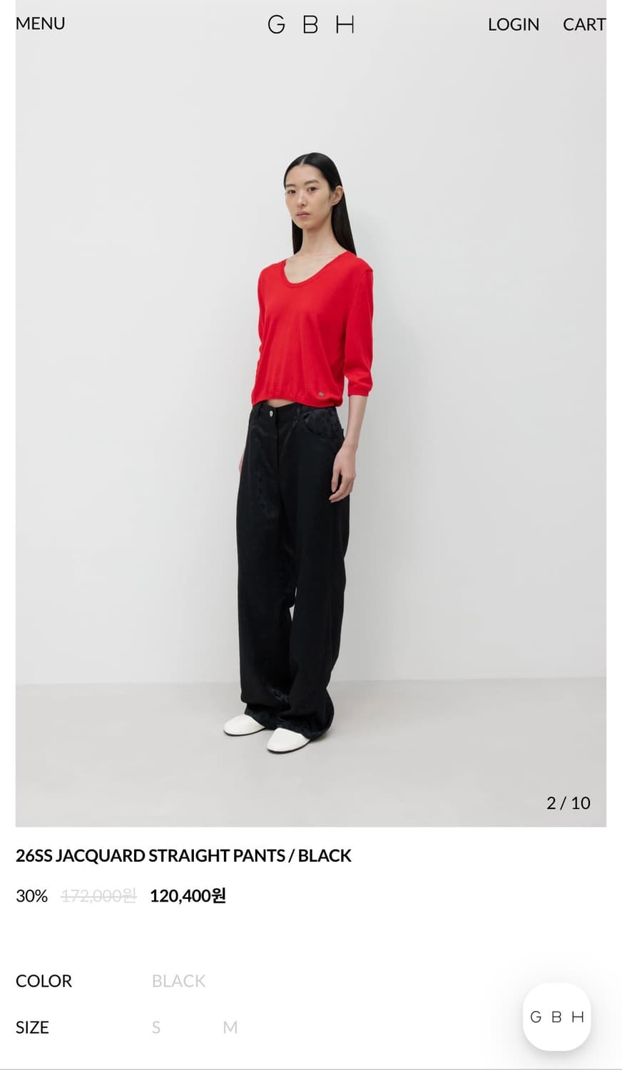 GBH 어패럴 26SS JACQUARD STRAIGHT PANTS 상품이미지3
