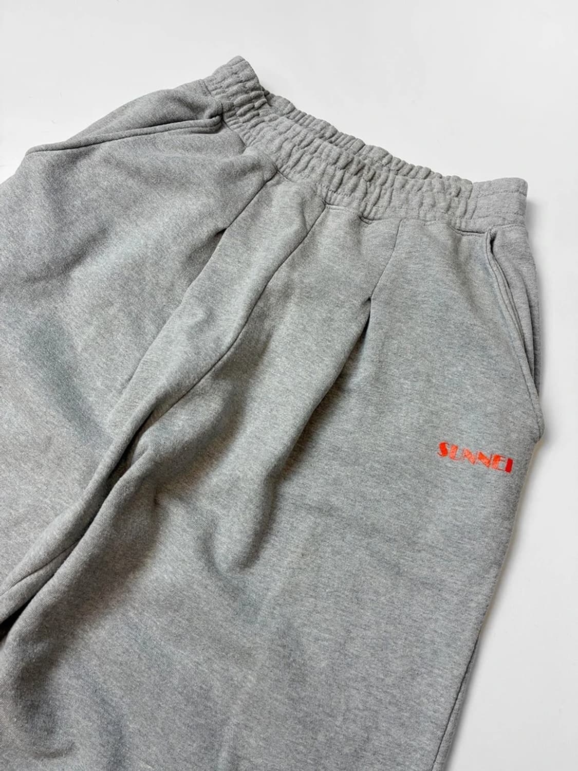 써네이 SUNNEI 와이드 핀턱 스웻 팬츠 PN5634    상품이미지2
