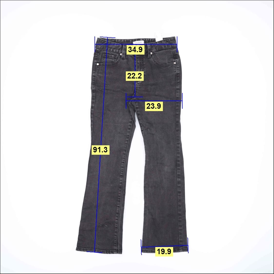 25 게스 여성 흑청 부츠컷 데님 0402H1 상품이미지6