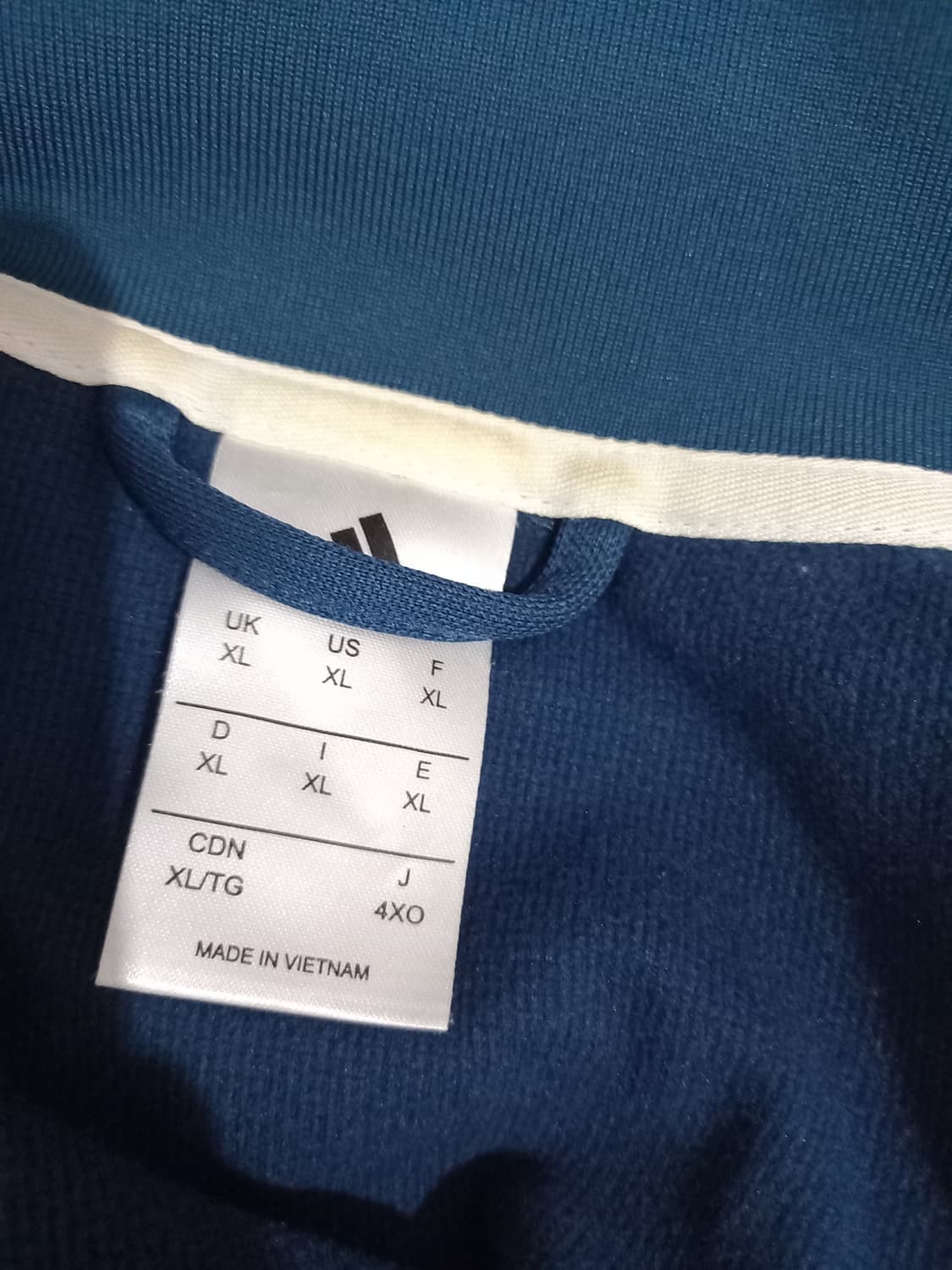 아디다스 레알마드리드 청록 트랙탑 저지 져지집업 105/XL 상품이미지3