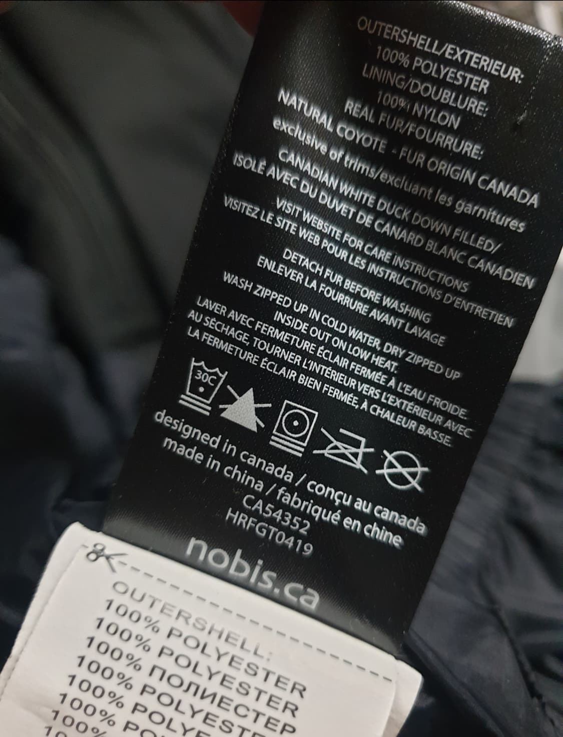 노비스 튤라 패딩 코트 블랙 (S) 상품이미지6