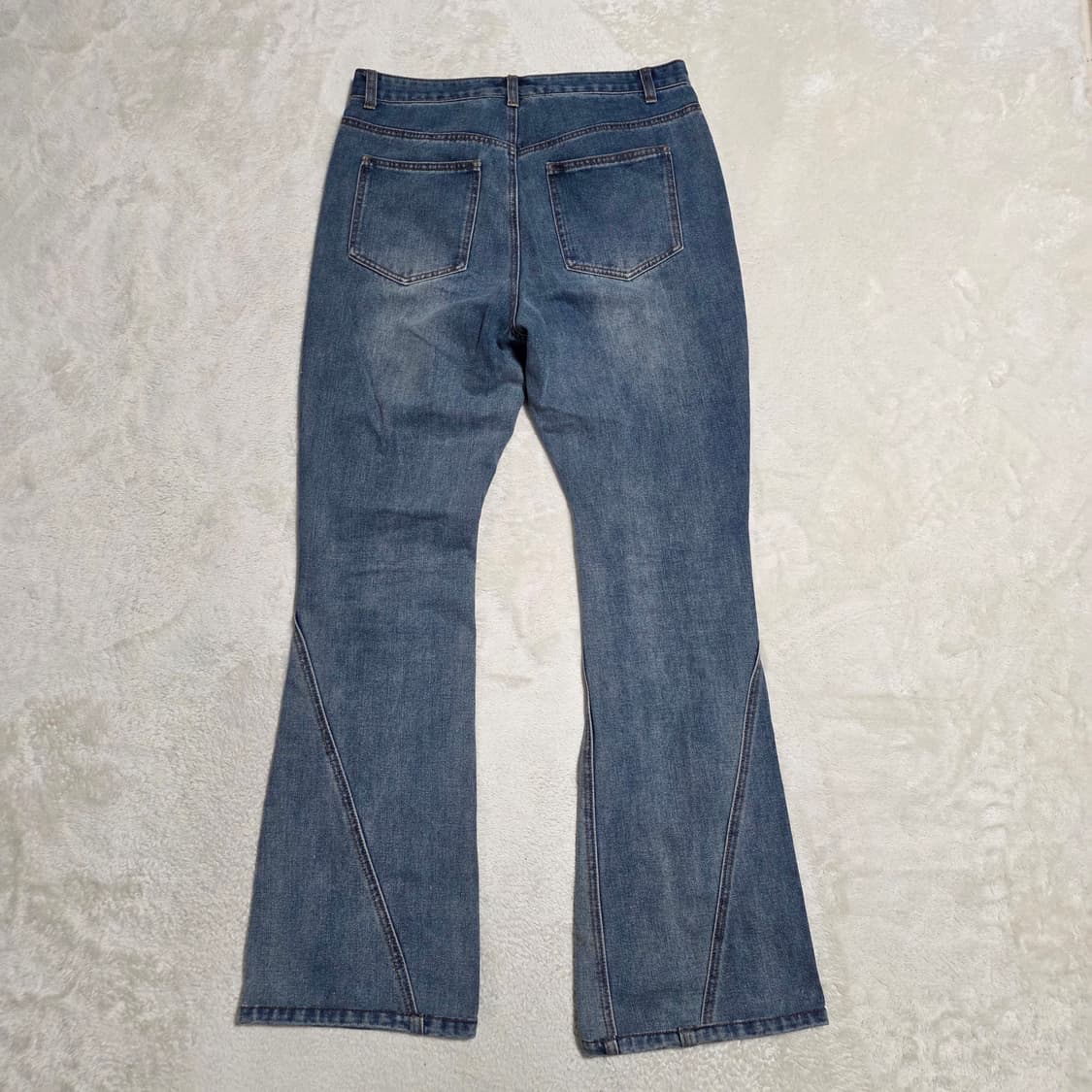 (L)낫포너드 커브드 빈티지 워싱 부츠컷 데님 팬츠 상품이미지4